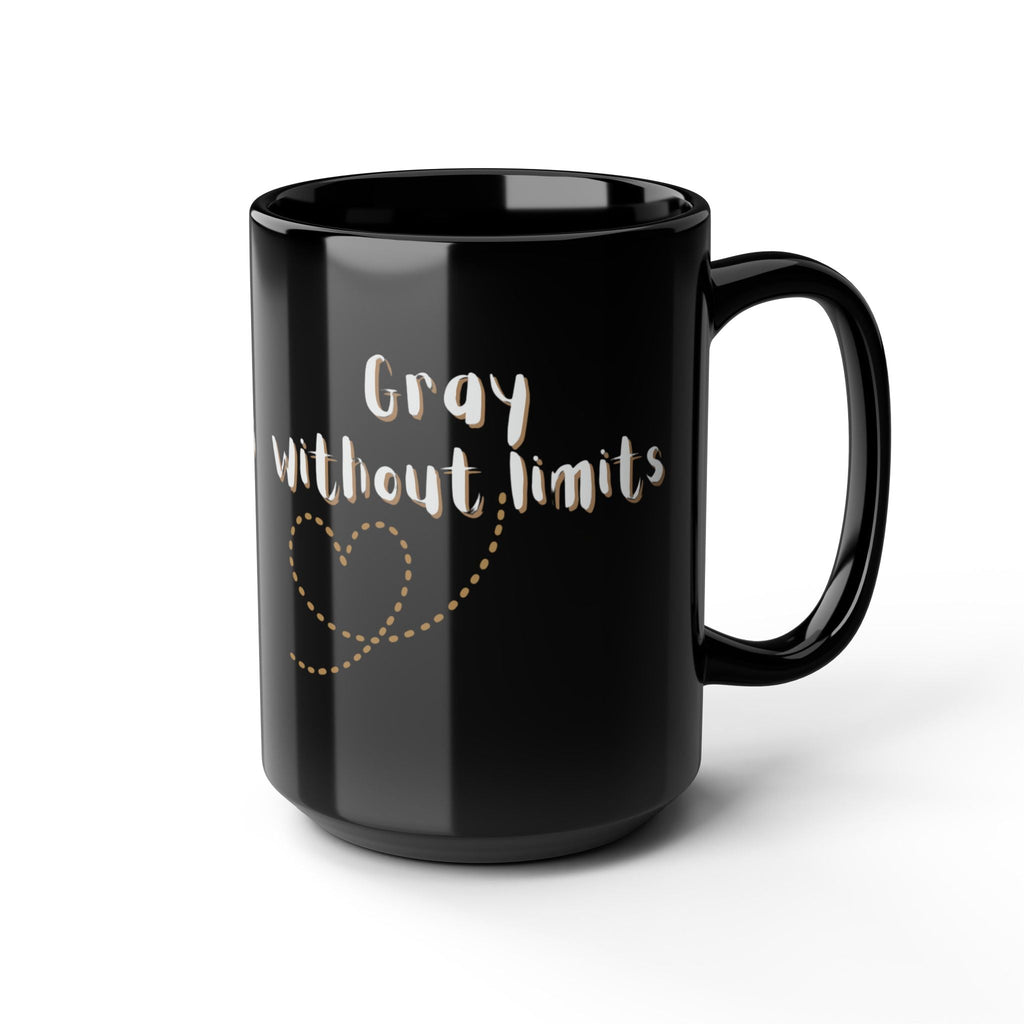 Gray Without Limits Inspirational 15oz Ceramic Coffee Mug