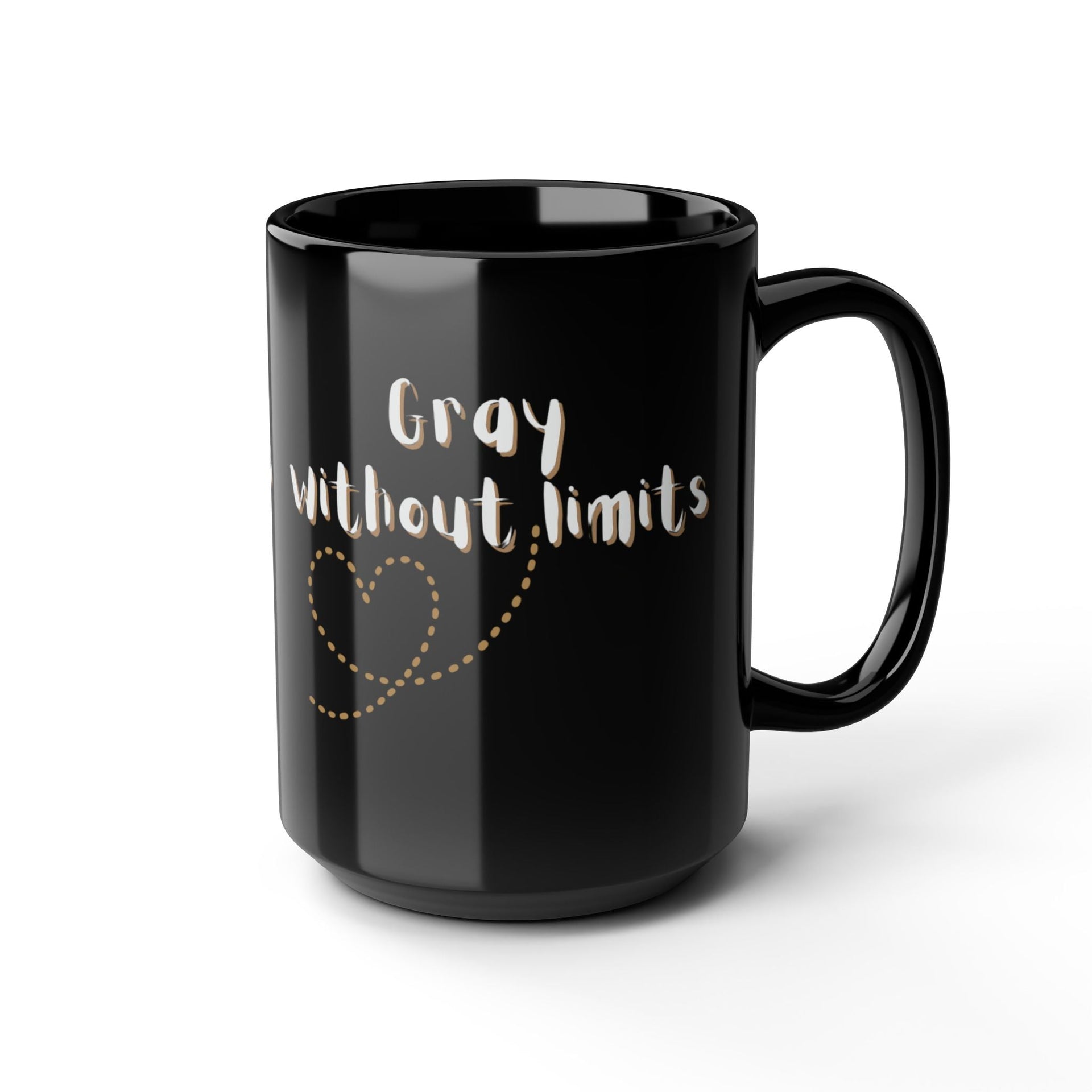 Gray Without Limits Inspirational 15oz Ceramic Coffee Mug