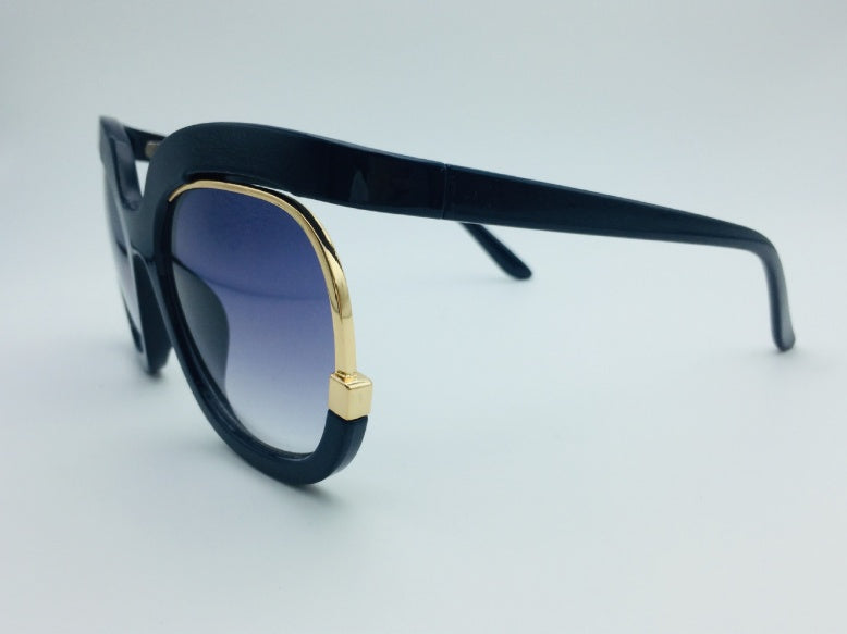 Cat Eye Half-Frame UV400 Sunglasses for Women