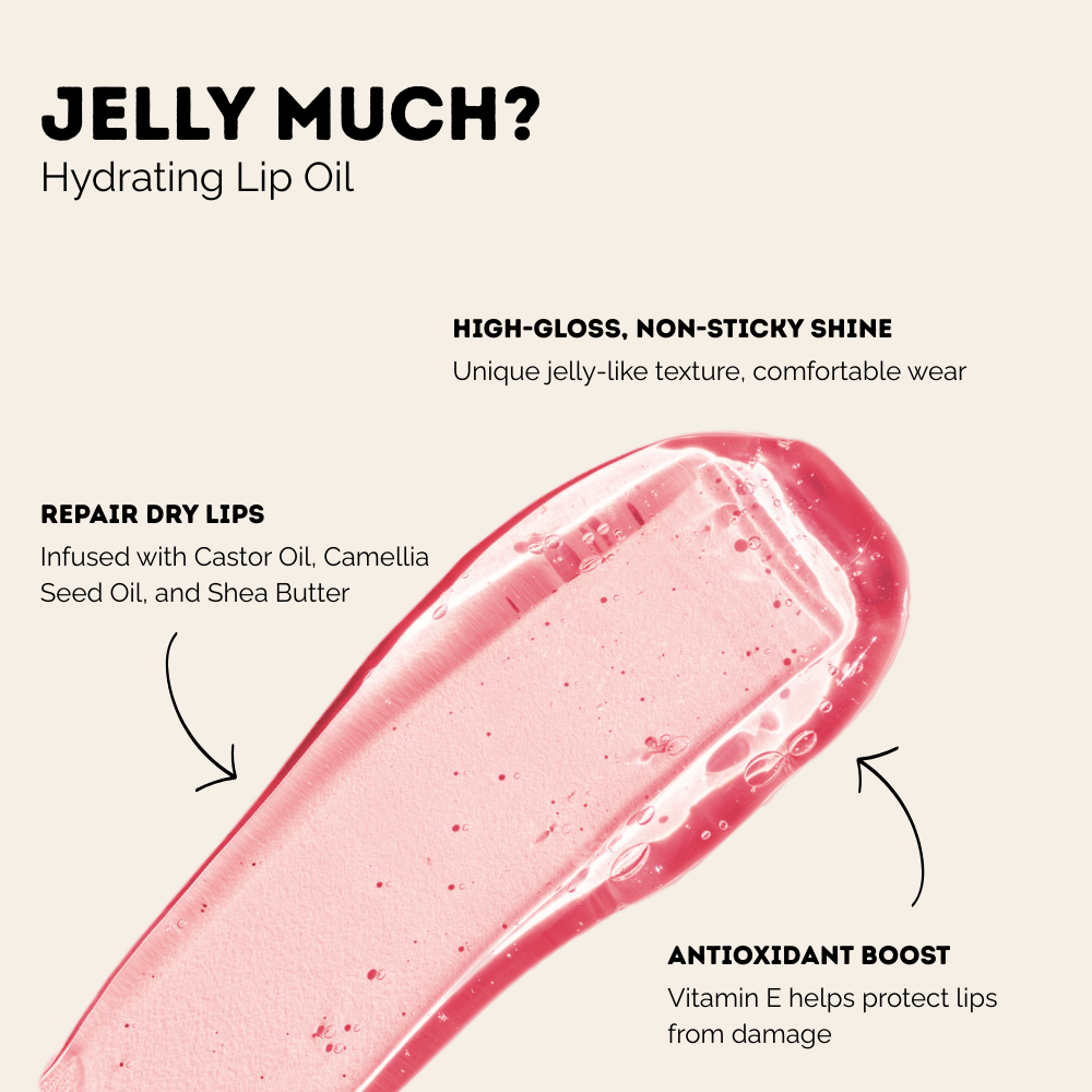 Jelly Much? Hydrating Lip Oil- Rose Glow