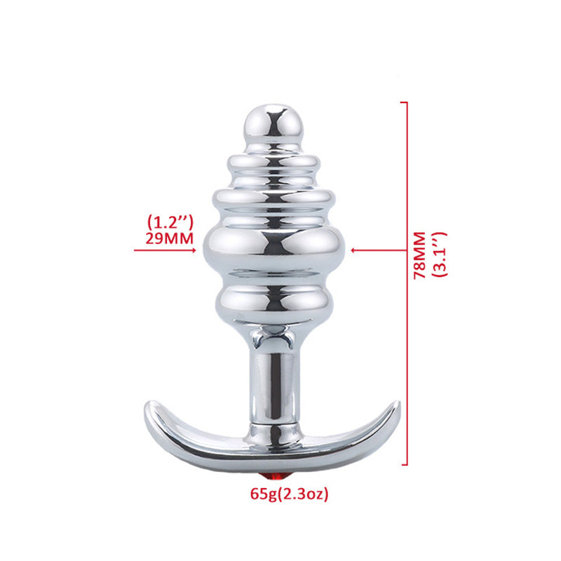 Metal Threaded Anal Plug for Adult Pleasure