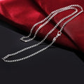 Silver Plain Body Chain Necklace