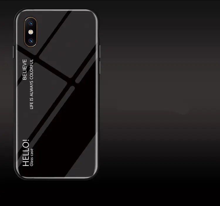 Gradient Glass Phone Case - Hello Design