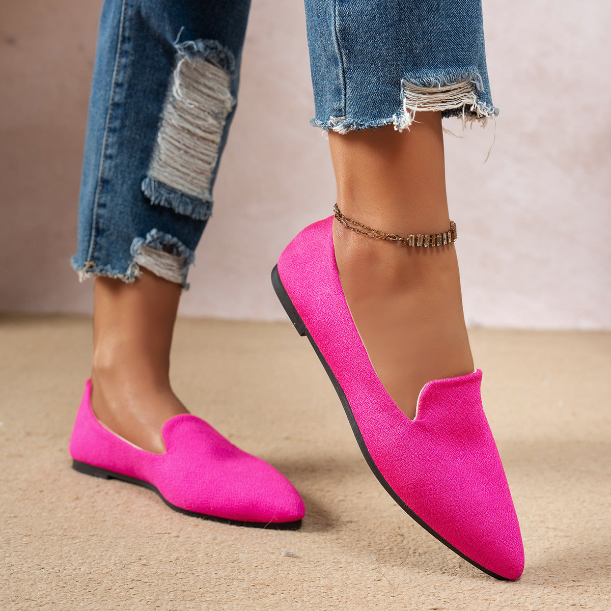 Women’s Flat Pointed-Toe Thin Shoes — Casual Everyday Flats