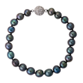 Freshwater Cultured Pearl Bracelet with Sparking Crystal Clasp - Image 2