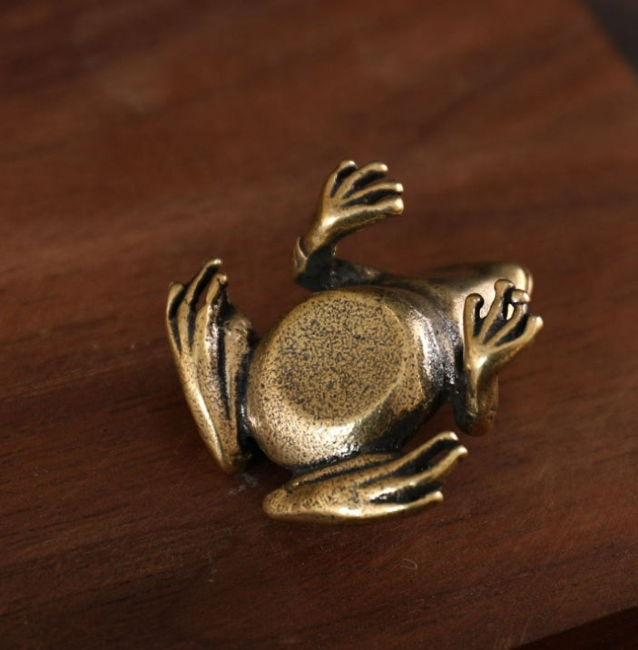 Decoration Copper Tea Ornaments Small Copper Water Frog