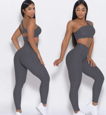 High Waist Yoga Clothes with Hip Lift Sports Bra
