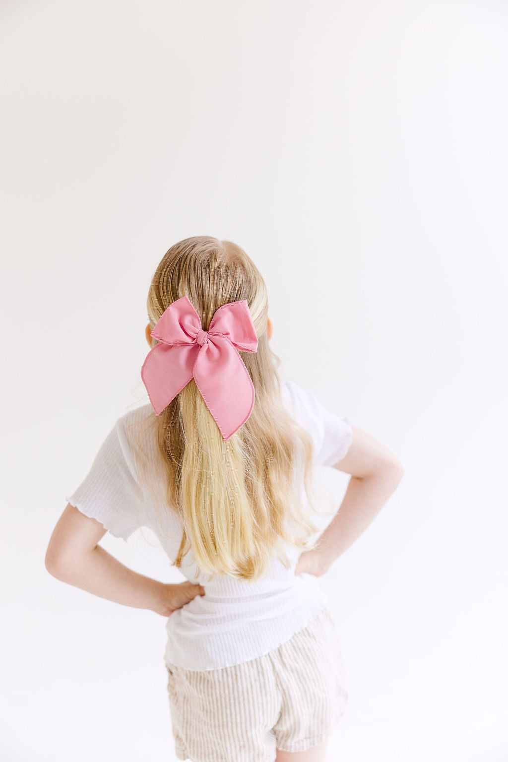 Red Solid Oversized Bow