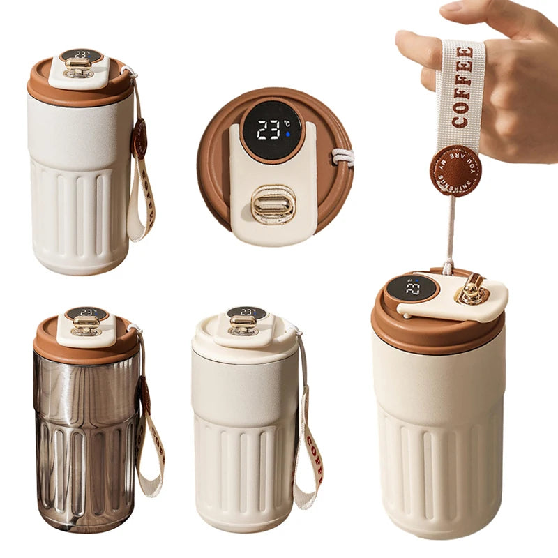 450ml Smart Digital Stainless Steel Thermal Insulated Coffee Mug