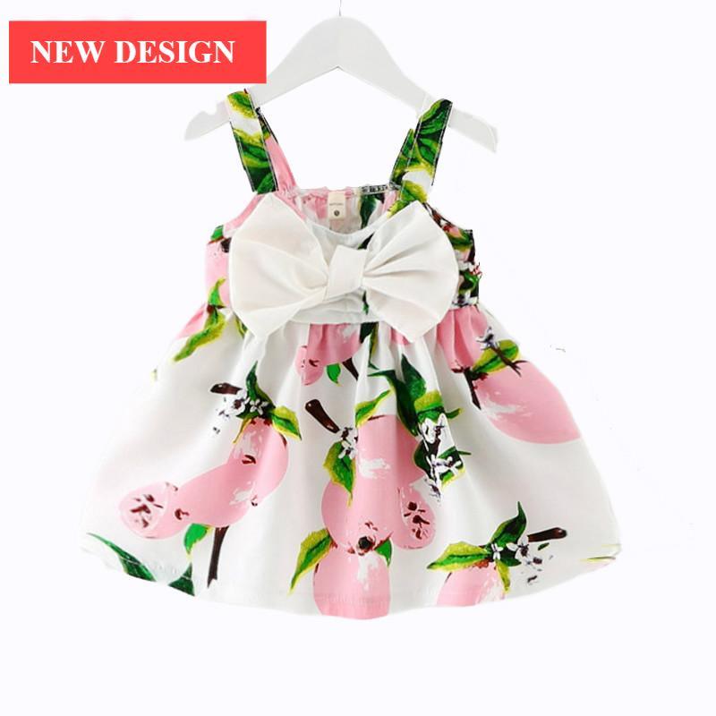 Colorful Modern Long-Sleeved Cartoon Dress for Baby Girls 0-5 Years