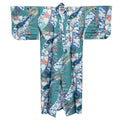 Japanese Traditional Kimono Robe - Green Floral
