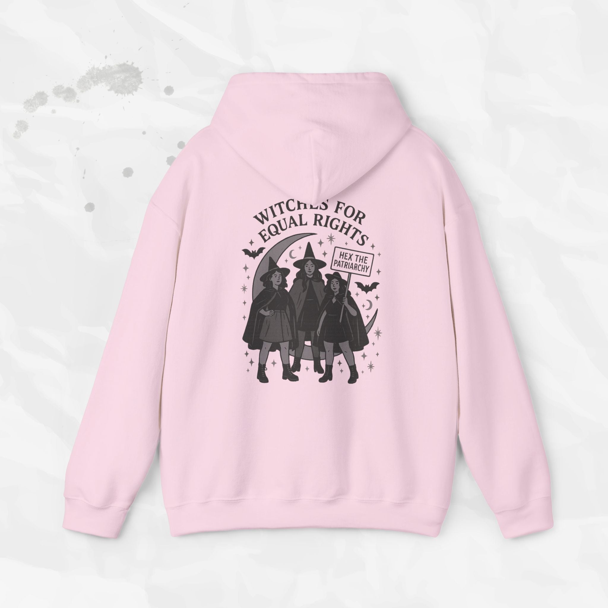 Witches for Equal Rights Graphic Hoodie in Grey or Blue - Image 8