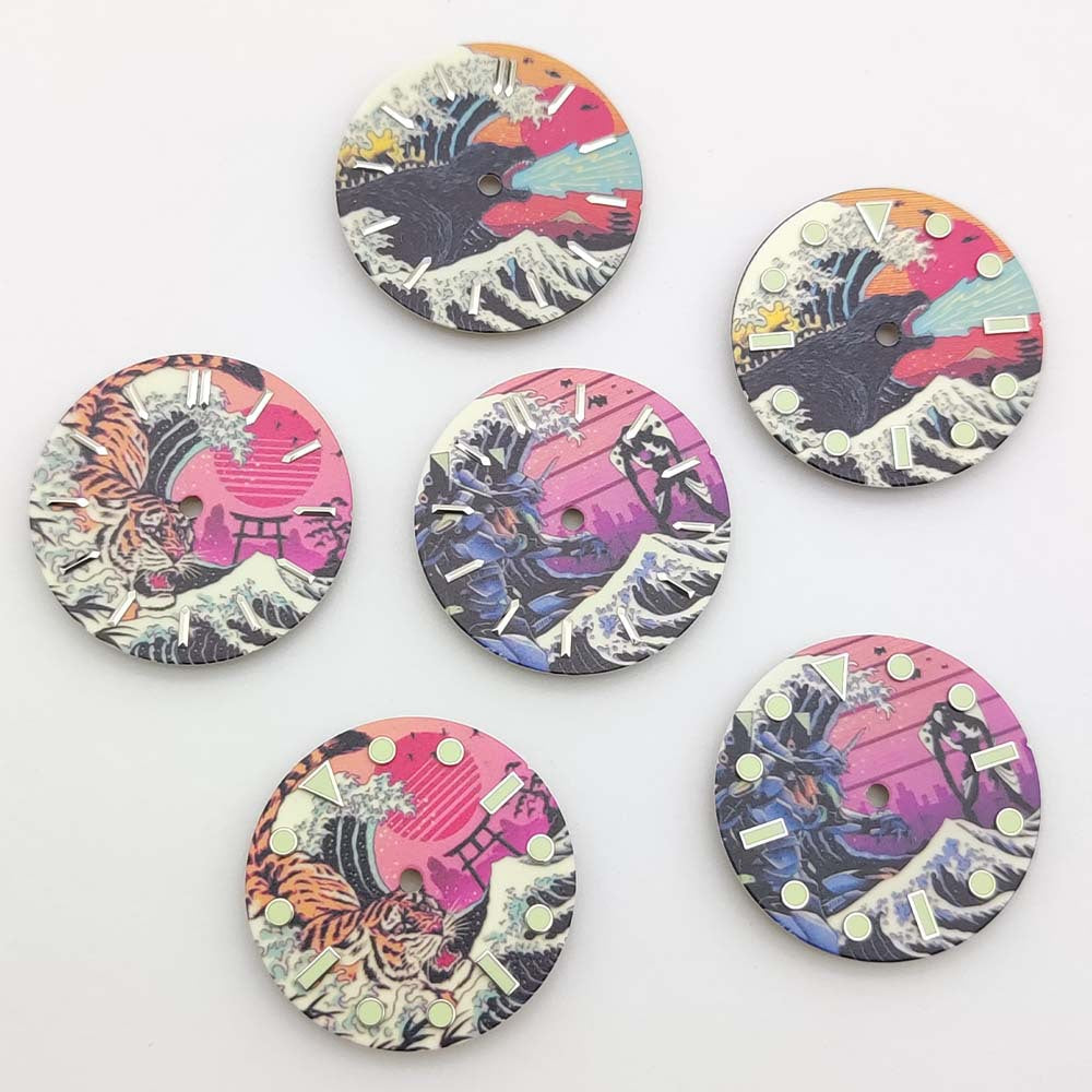 Watch Dial Accessory Japanese Ukiyo-e Style