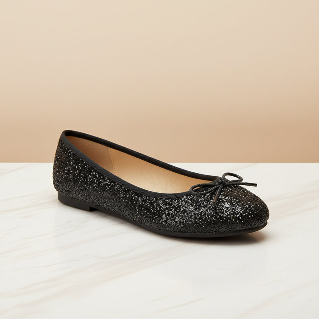 Women's Snakeskin Print Round Toe Slip-On Ballet Flats - Image 4
