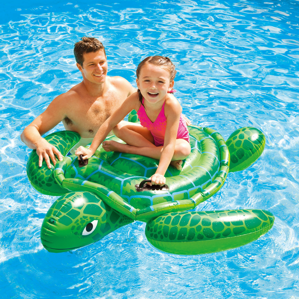 Lil Sea Turtle Inflatable Pool Ride-On 59 inch by 50 inch - Image 2