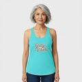 Women's Tri-Blend Racerback Tank Top in Gray Vibes