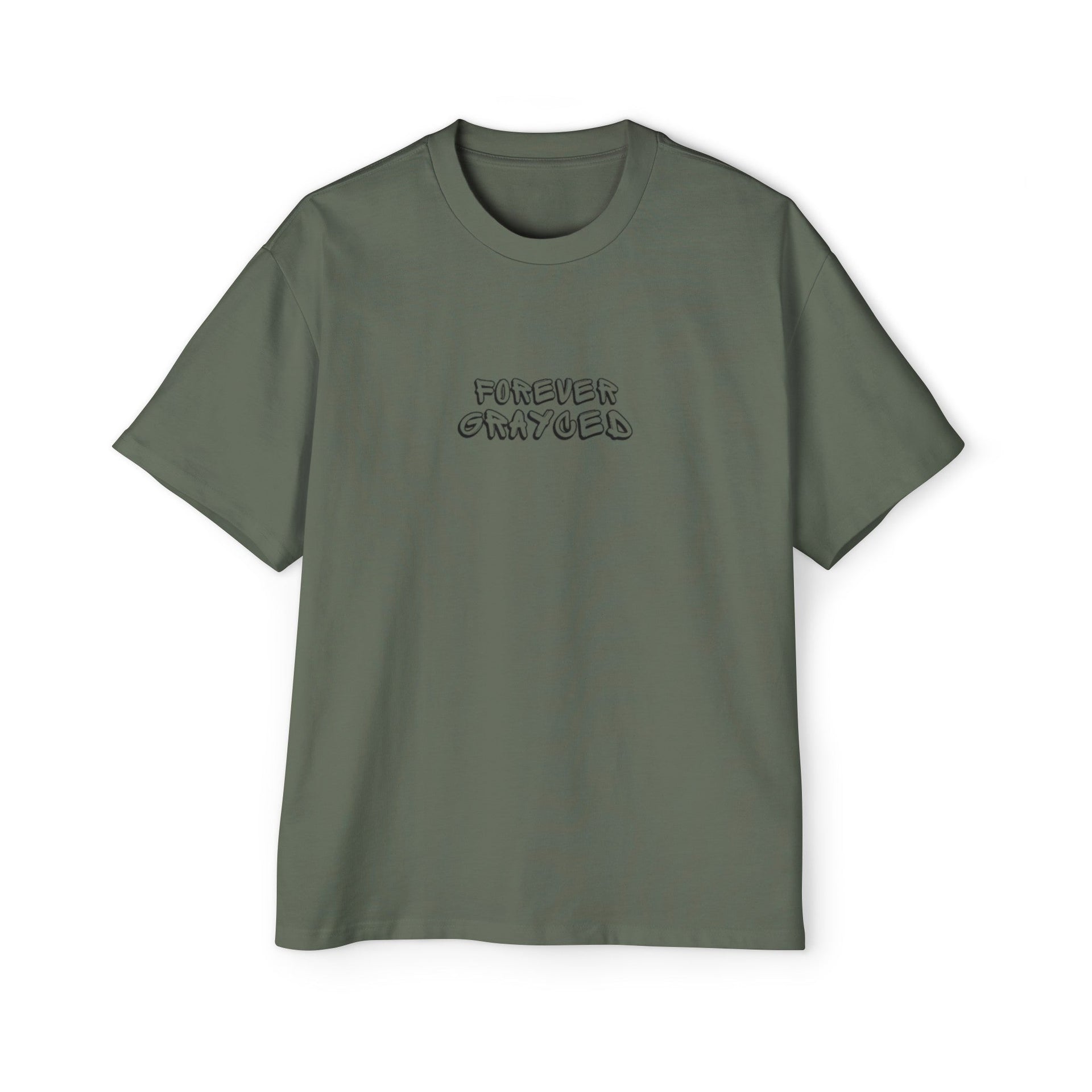 Men's Heavy Oversized Cotton T-Shirt Streetwear Casual Tee