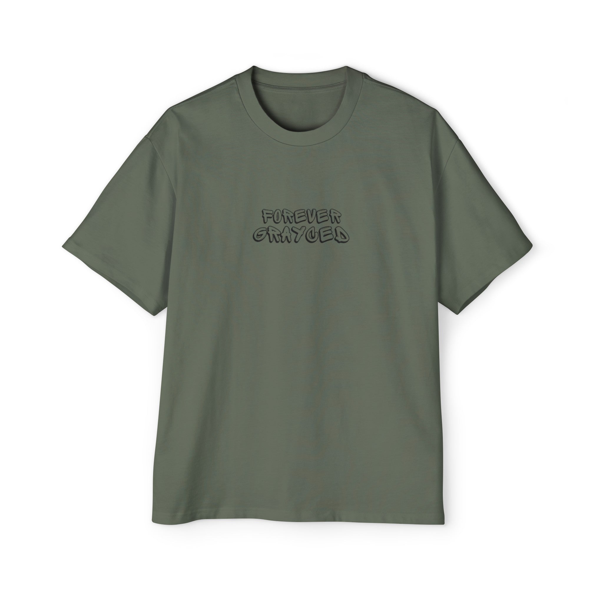 Men's Heavy Oversized Cotton T-Shirt Streetwear Casual Tee