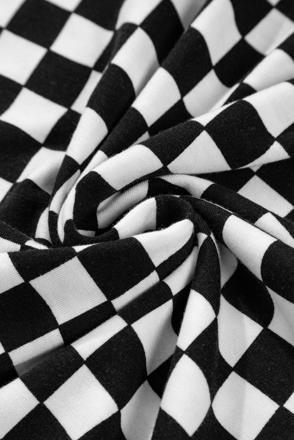 Checker Pocketed Wide Leg Jumpsuit