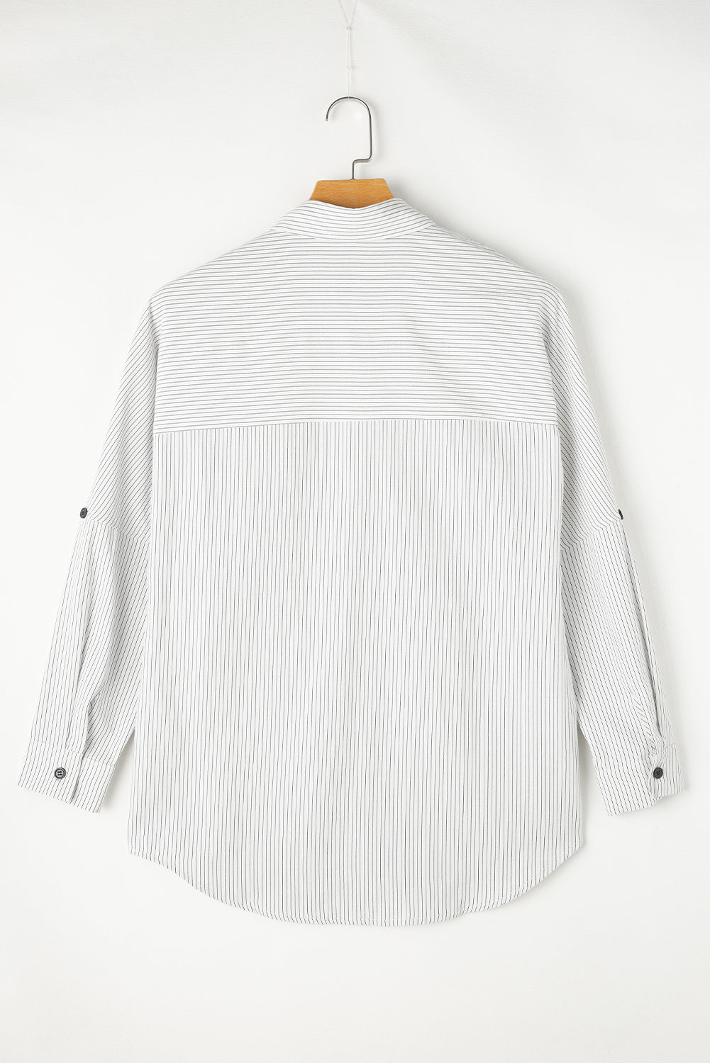 Zazita Tab Sleeve Long Shirt - Versatile Button Down Blouse