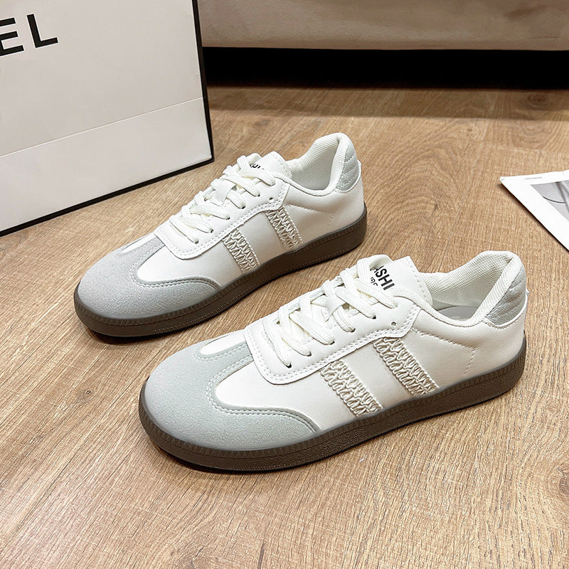Women Metallic Silver Casual Lace Up Sneakers Comfort Flat Shoes - Image 6