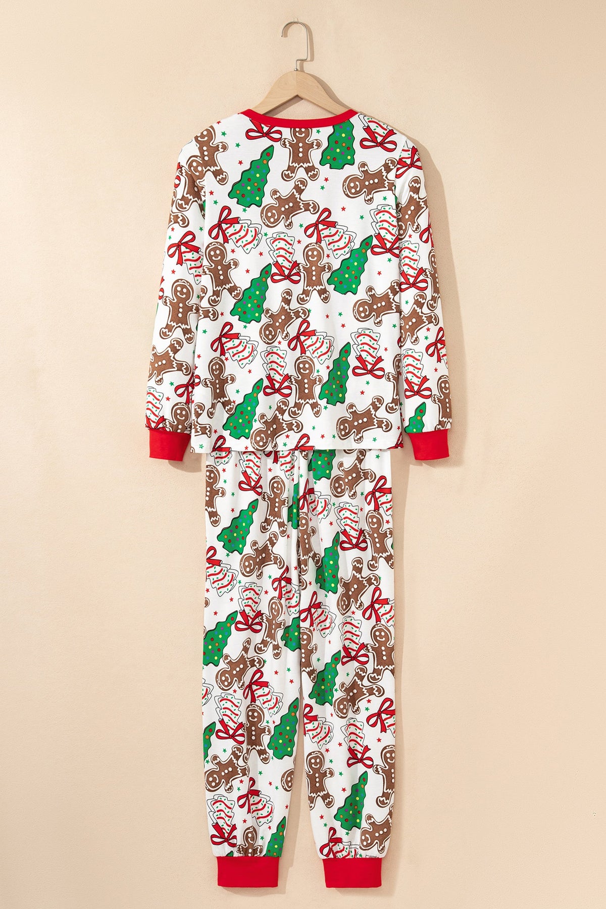 Christmas V-Neck Pullover & Pants Pajama Set