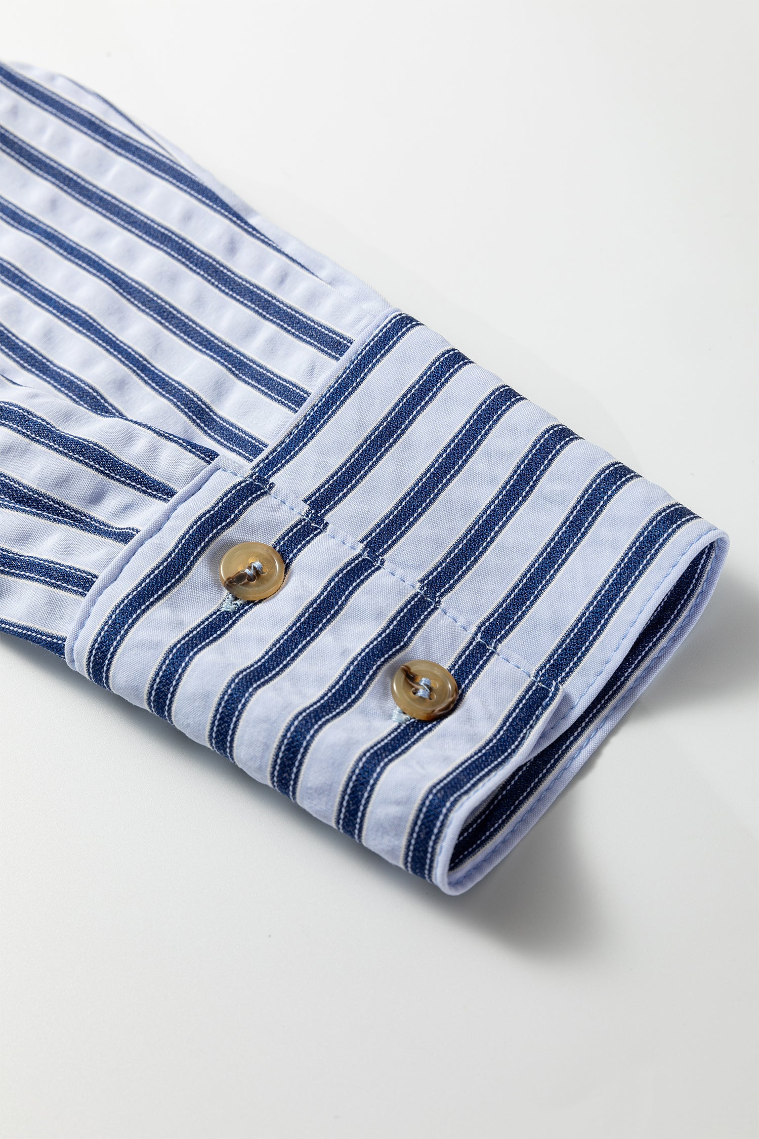 Striped Button Down Long Sleeve Oversized Shirt | Casual Collared Blouse