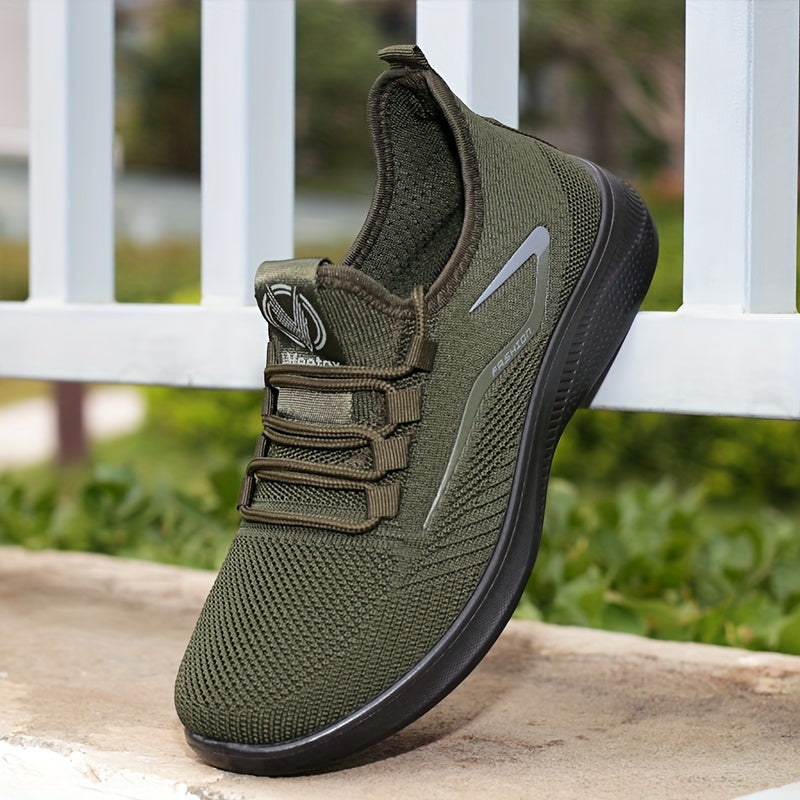 Plus Size Mens Lightweight Breathable Cushioned Walking Sneakers