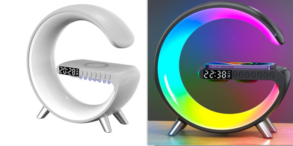 G-Shaped LED Intelligent Lamp with Wireless Charger & Bluetooth Speaker