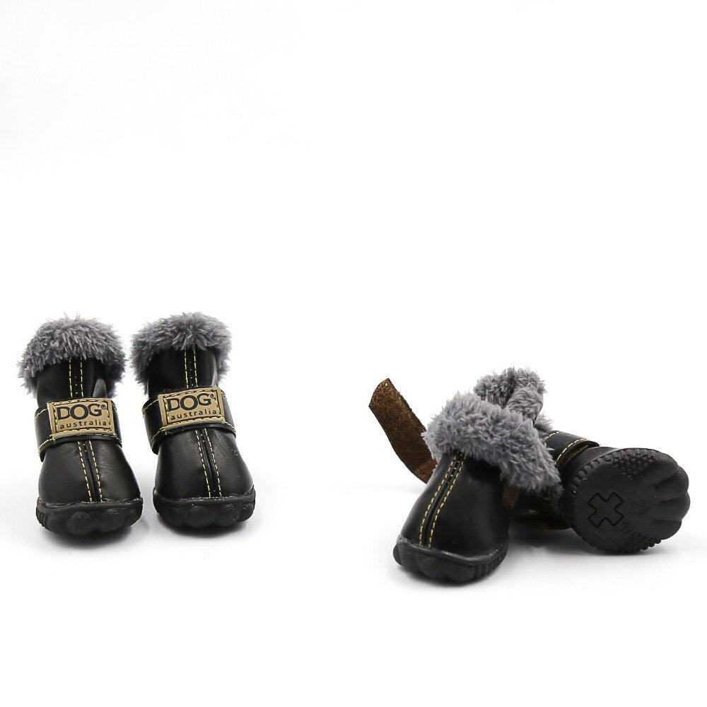 Dog Australia Waterproof Fleece-Lined Warm Dog Snow Boots