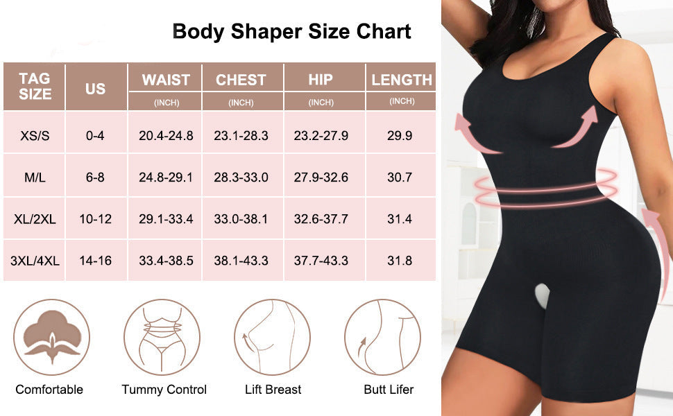 Camisole Shapewear Bodysuit with Tummy Control and Butt Lift