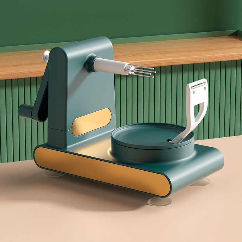 Modern Minimalist Hand-Cranked Fruit Peeler Kitchen Slicer Tool