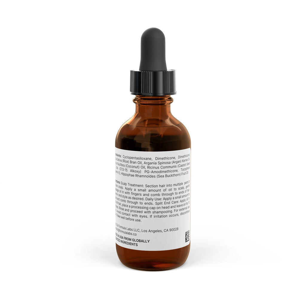 Advanced Nourishing Hair Oil Blend with Argan and Castor Oil - 2oz