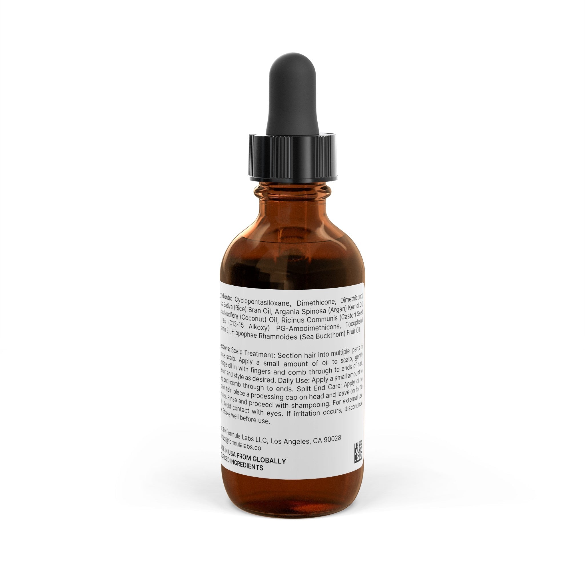 Advanced Nourishing Hair Oil Blend with Argan and Castor Oil - 2oz