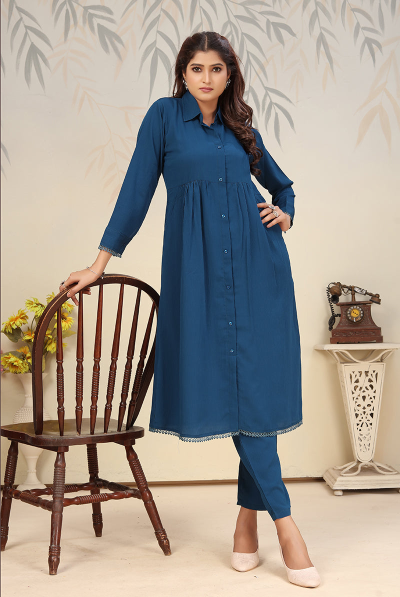 Morpeach Cotton Solid Co-Ord Set for Casual Festival Lounge Wear