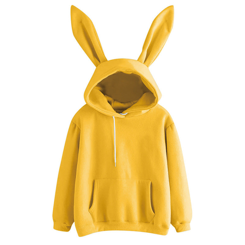 Harajuku Playful Rabbit Ear Hooded Sweatshirt for Women - Image 8
