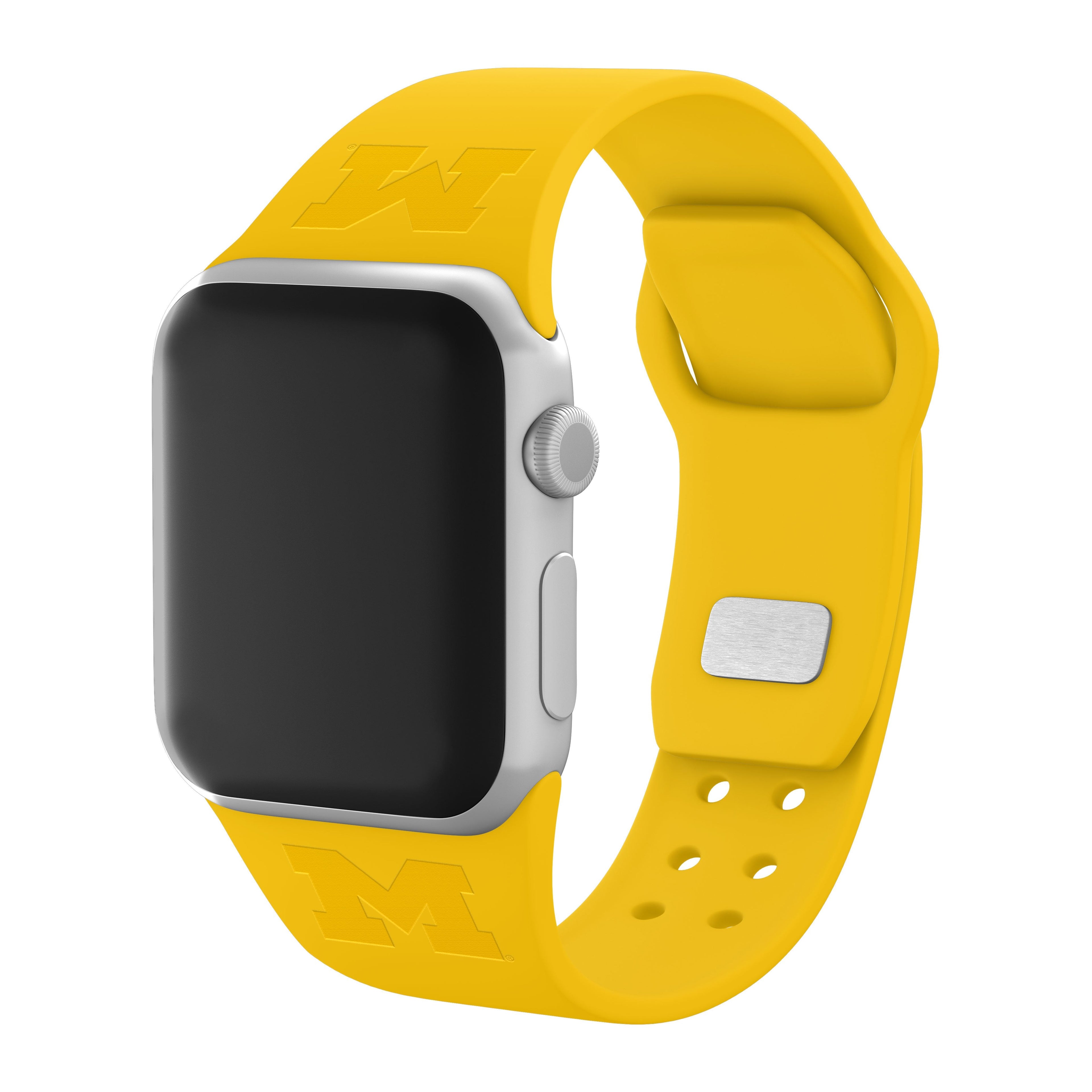 Michigan Wolverines Engraved Silicone Apple Watch Band - Sport Fit