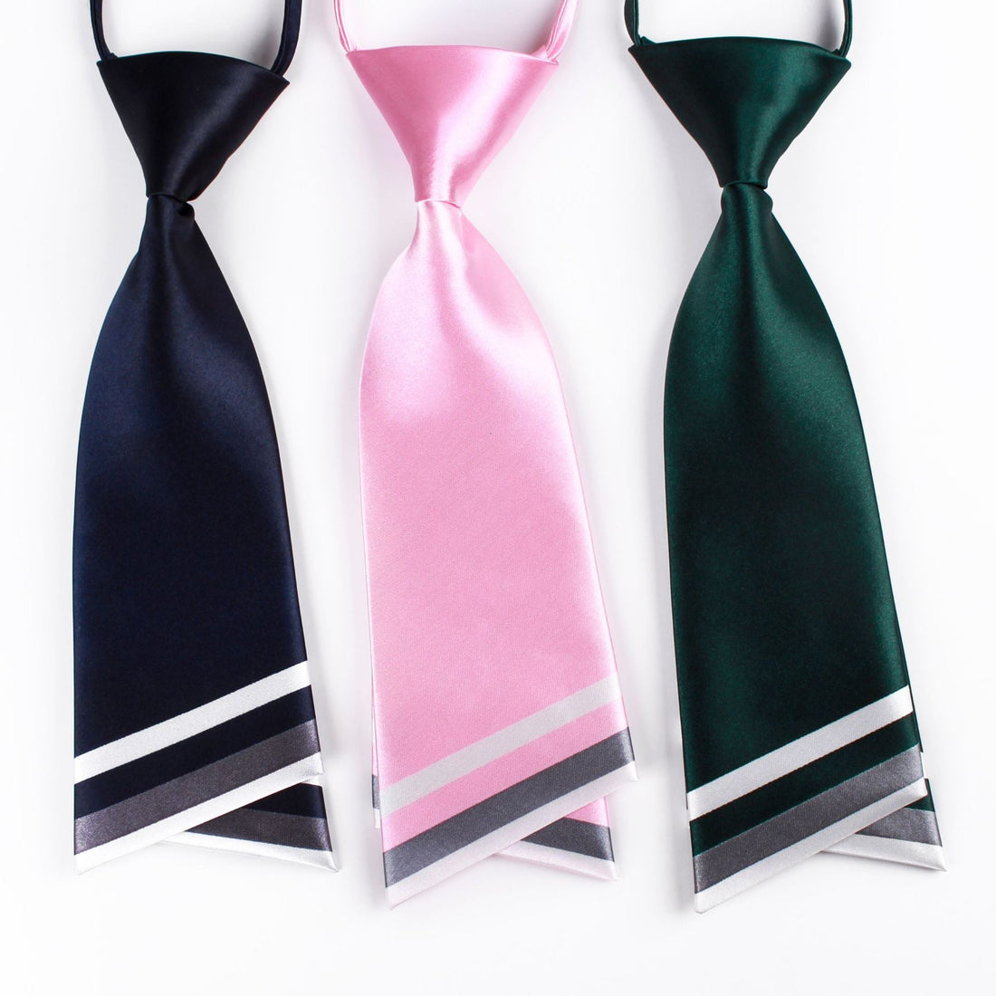 Japanese School Uniform Necktie - Professional Pre-Tied Design - Image 2
