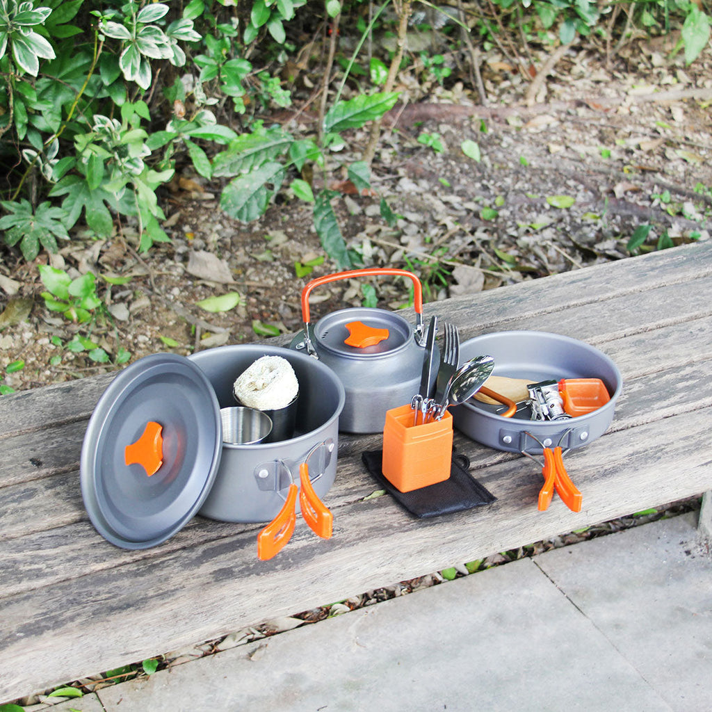 Outdoor Cooking Pot Set for Hiking and Camping
