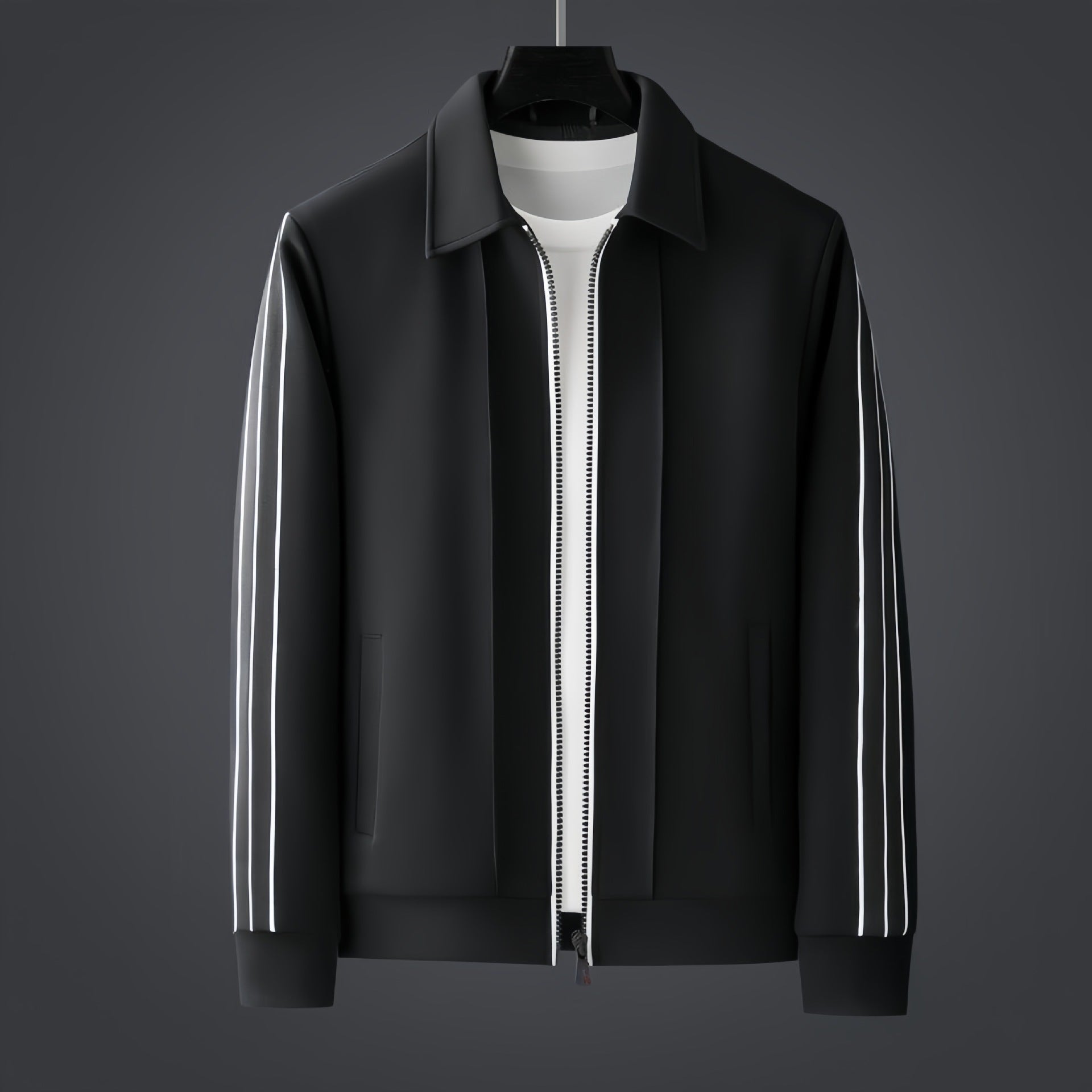 Men's Sporty Zip-Up Cardigan Sweater