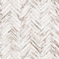 Harper Removable Wallpaper in White and Brown Farmhouse Style