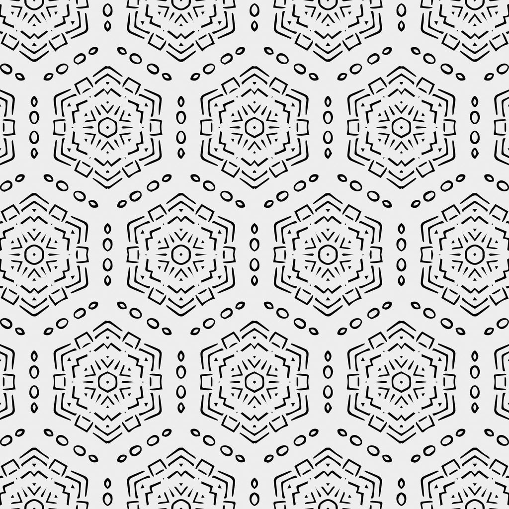 Jett Geometric Wallpaper in Black and White Modern Minimalist