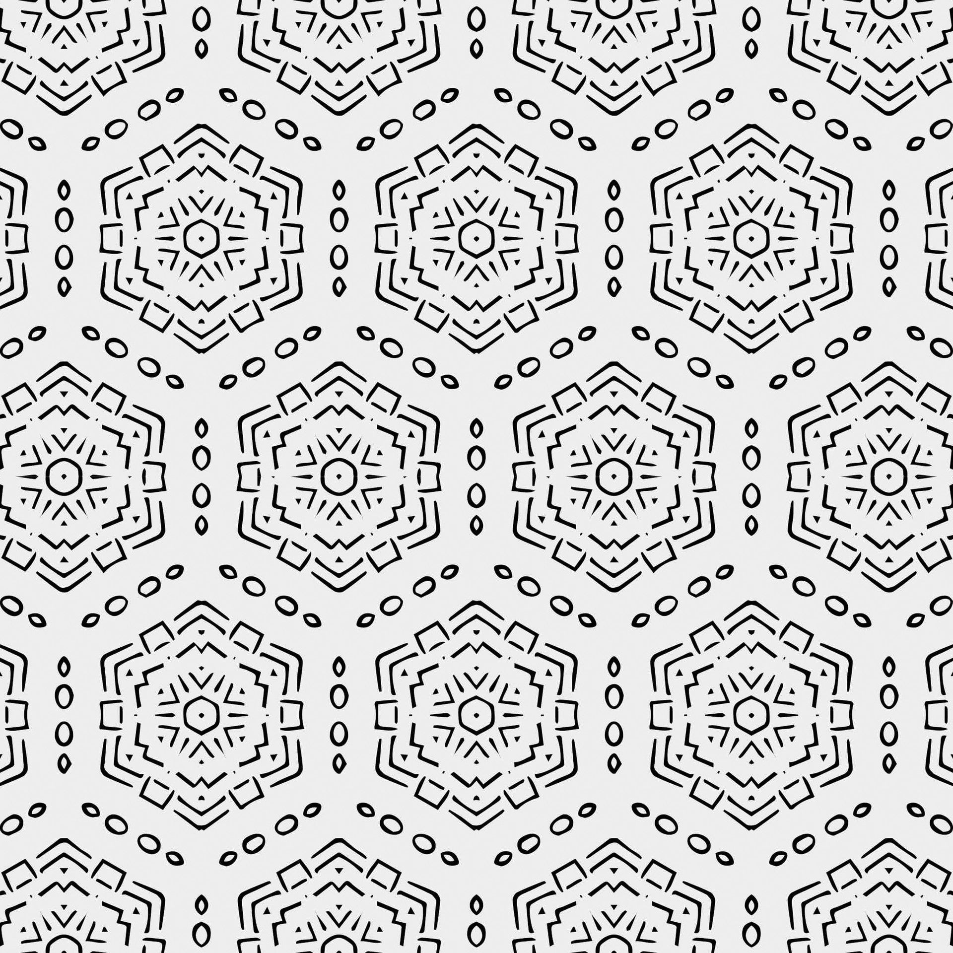 Jett Geometric Wallpaper in Black and White Modern Minimalist