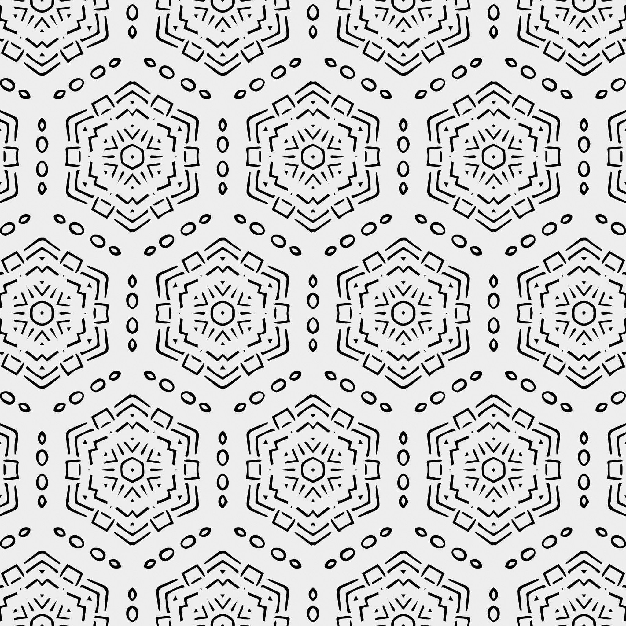 Jett Geometric Wallpaper in Black and White Modern Minimalist