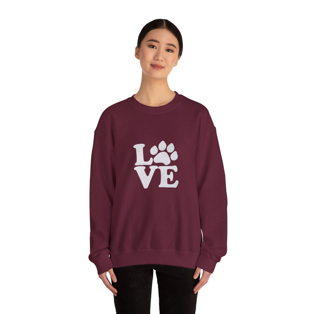 Love Paw Print Sweatshirt Sizes Small - 4XL (8 colors)