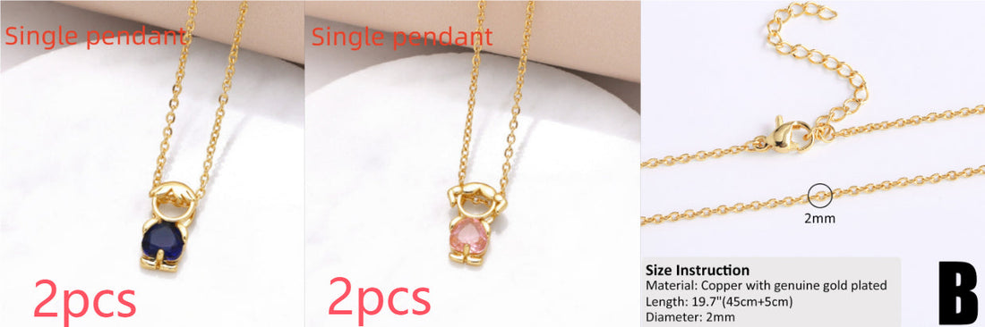 18k Gold Plated Minimalist Hip-Hop Chain Necklace for DIY Styling