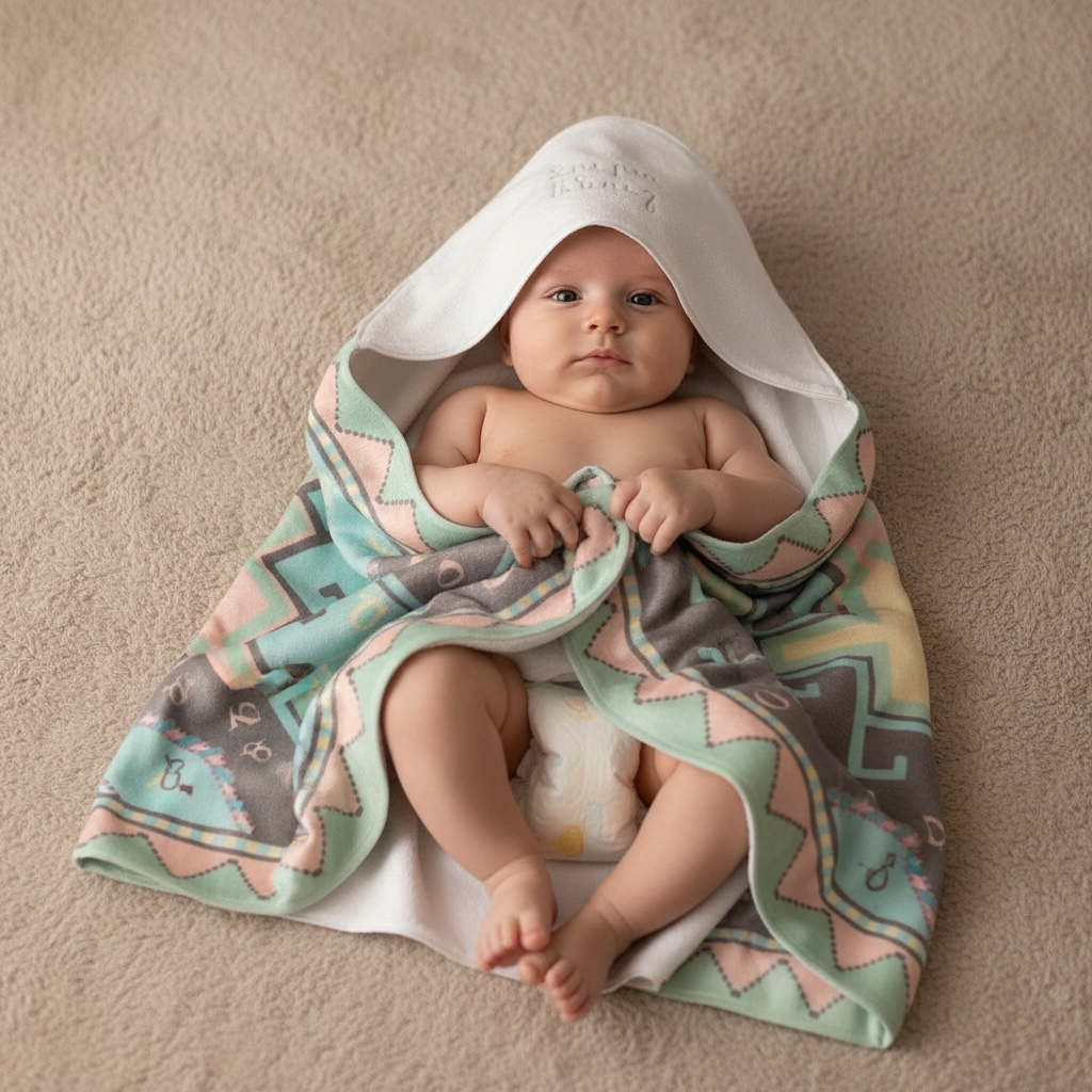 Armenian Alphabet Unisex Baby Towel
