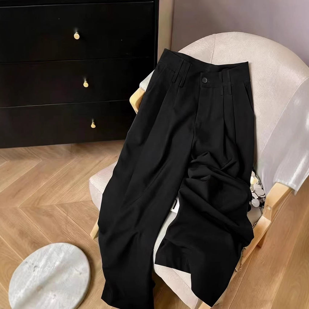 Women's High-Waisted Wide-Leg Trousers Comfortable Casual Pants