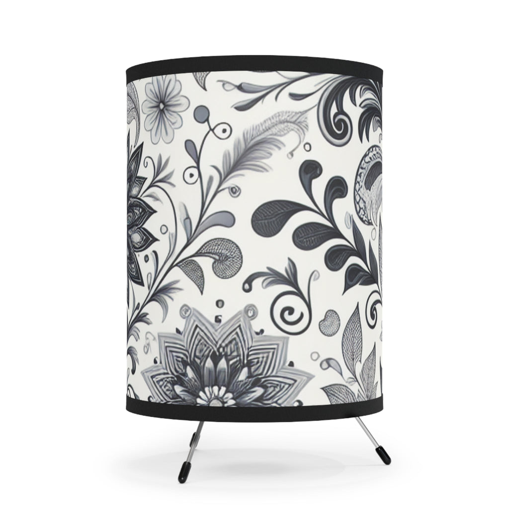 Floral Tripod Floor Lamp for Modern Living Room Decor