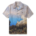 Vintage 1950s style Costa Sorrentina Hawaiian shirt in 100% cotton with camp collar